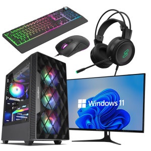 피씨오브플레이어 컴퓨터 게이밍 조립컴퓨터 올인원 풀세트 모니터포함 고사양PC 오버워치 피파 풀세트 09번 지포스 RTX 3060 16GB 500GB WIN11 Home 풀
