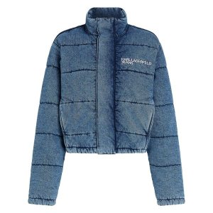 칼 라거펠드 데님 퍼프 재킷 246J1500413 413 BLUE 블루 여성