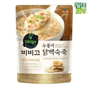 비비고 CJ 햇반 누룽지닭백숙죽 420g X 5개