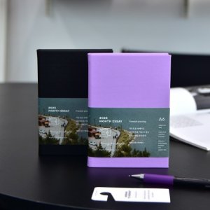 플레픽 2025 먼스 에세이 다이어리 (날짜형/프리스타일 그리드)