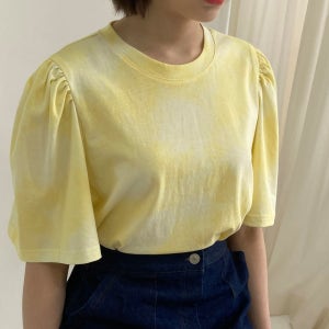 타이다이 퍼프소매 티셔츠, 린넨스토리 자연을 담다