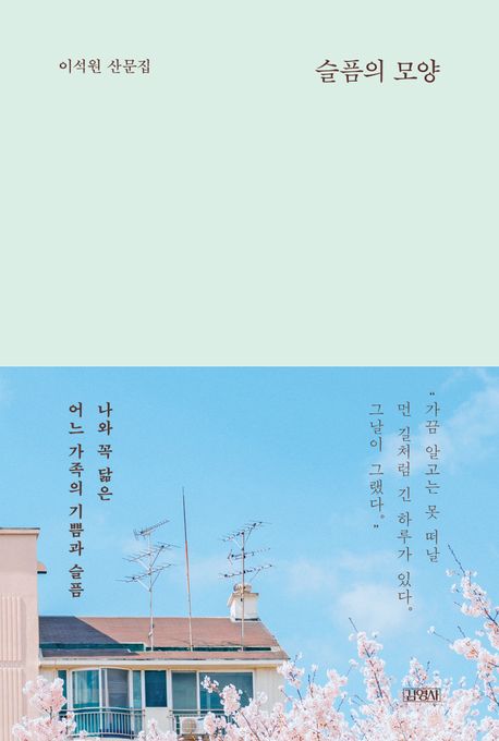 슬픔의 모양 : 이석원 산문집 표지