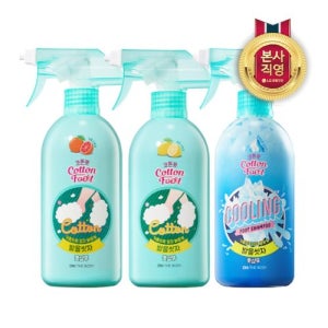 [여름 운동화 속 땀냄새 제거] 온더바디 코튼풋 발을씻자 풋샴푸 본품 510ml 3개 (레몬/자몽/쿨링 택1)
