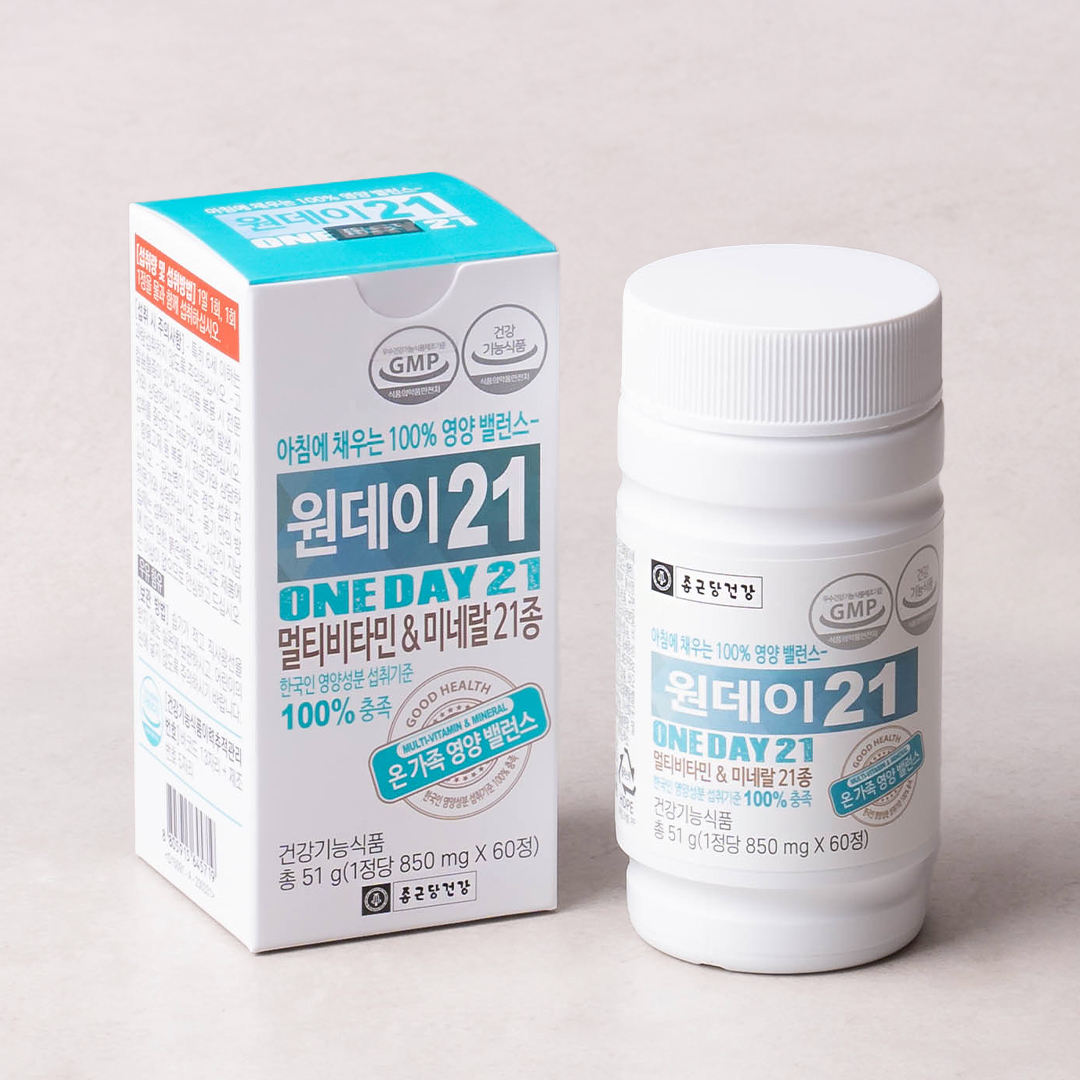 종근당건강 <b>원데이</b>21 850mg x 60정