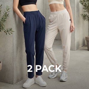 [2PACK] 우븐 스트레치 기모 팬츠
