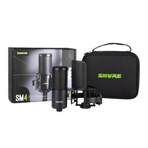 SHURE SM4 KIT 슈어 보컬용 유선 컨덴서 마이크 키트