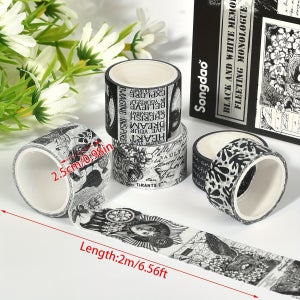 스티커마스킹 저널 와시 종이 테이프 20롤, 앨범 일기 DIY 장식 스티커 및 테이프