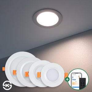 LED IOT 알디 색변환 매입등 타공 55 75 95 140mm / 플리커프리 리모컨