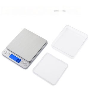 포드웨트 디지털 주방 저울 3kg/0.1g 고정밀 스테인리스 스틸 플랫폼, 타레 기능 포함, 단위 변환 (g/oz/lb), 대형 LCD 디스플레이 및 쉬운 청소 표면 - 베이킹,