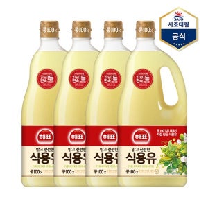 [사조] 해표 콩기름 1.8L X 4병 /식용유