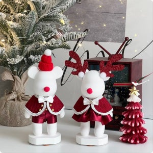 크리스마스 빅베어브릭 루돌프 커플2p세트 석고방향제, 오다가주웠다