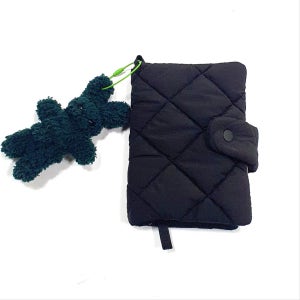 블랙패딩 6공만년다이어리 북커버 책커버A6A5, 대지두마리/twopigsliving