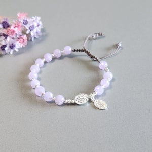 지혜와 고요함의 라일락 자수정 묵주 매듭 팔찌, 꽁시랑 매듭 이야기