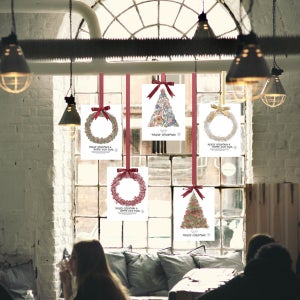 압화 크리스마스 벽걸이 트리 리스 벽트리, 허르비에