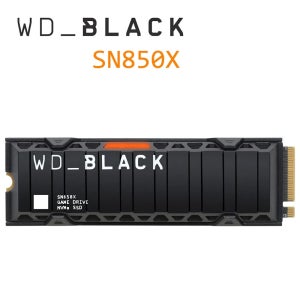 웨스턴디지털 WD 블랙 SN850X 4TB NVMe M.2 2280 Gen4 PCIe 방열판 포함