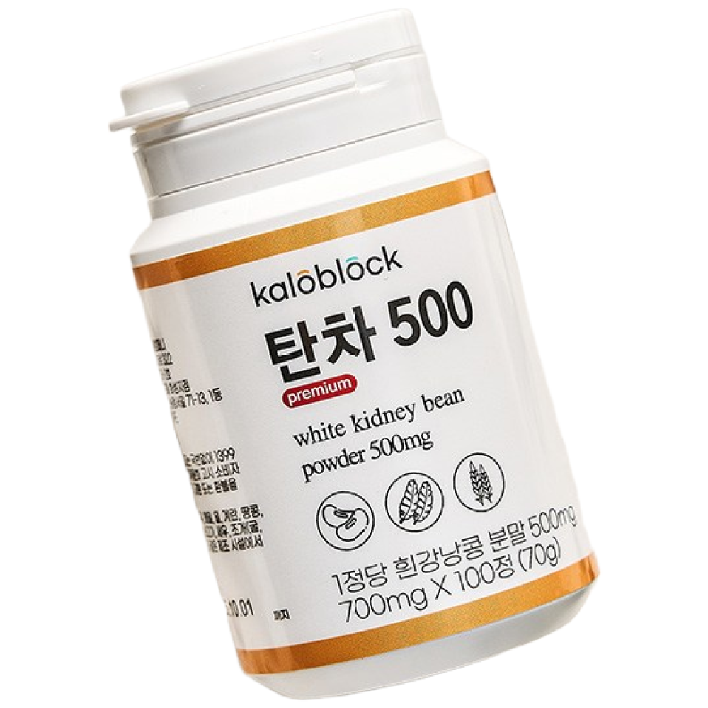 칼로블록 탄차500 <b>흰강낭콩 추출물</b> 500mg 화이트 키드니 빈  100정  1개