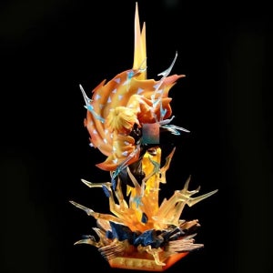 귀멸의칼날 아가츠마 젠이츠 피규어 35cm 대형 발광 귀칼 굿즈 키덜트 피규어  젠이츠 35cm  1개