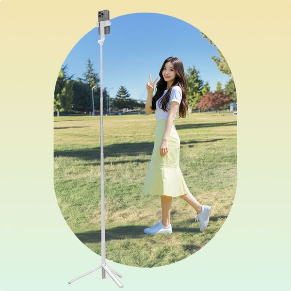 [<b>오드림</b>] 스틸덕 최고봉 셀카봉 155cm 삼각대 블루투스 핸드폰 올인원