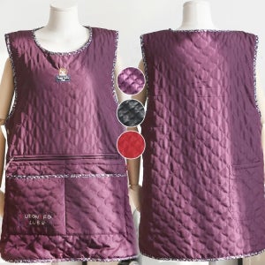 포근하고 따뜻한 슈가맘 패딩퍼 원피스 앞치마 (3컬러) 김장 외부 카페 주방 에이프런 free 사이즈