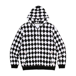 페치 X 트루릴리젼 세퍼레이트 스웻 후디 체커 TR23FWHZ02UCK