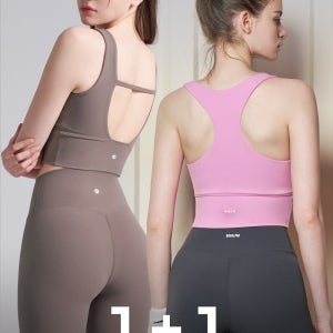 스트랩브라 요가복상의크롭 익스트림프로 스포츠탱크탑 브라탑 1+1