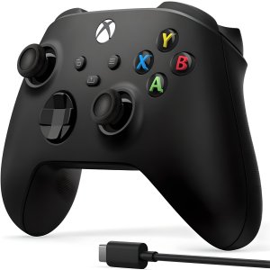 Xbox 블루투스 컨트롤러 4세대 카본 블랙 + 케이블 세트   1세트 1V8-00006/1914