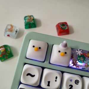 ⛄️ 포근한 스노우맨 키캡, 포인트키캡 하또랜드