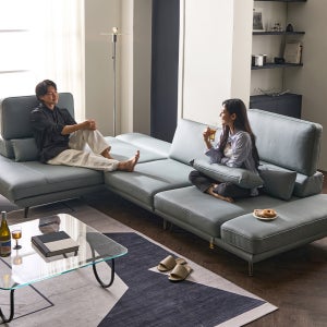 [주말특가~2/8까지]마리스 4인 오픈코너 멀티스윙 전체 통가죽 소파