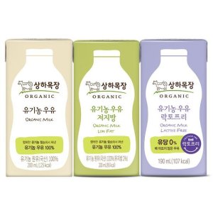 매일유업 상하목장유기농 멸균우유 200ml택1