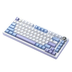레오보그 LEOBOG Hi75 알루미늄 기계식 키보드 체리 키캡 밀크화이트퍼플