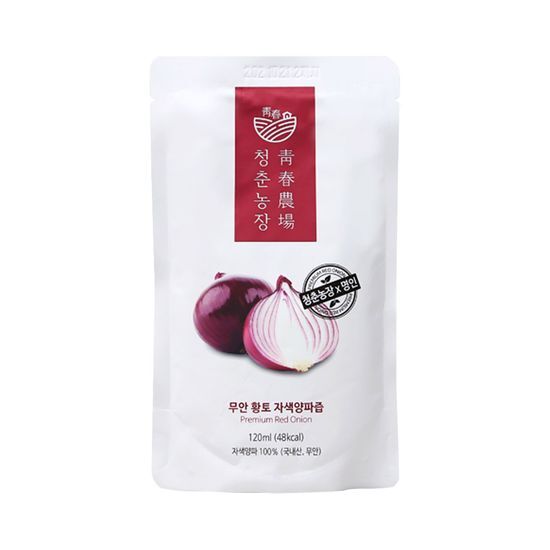 <b>청춘농장</b> 무안 황토 <b>자색양파</b>즙 120<b>ml</b> x 30ea