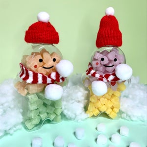🎄크리스마스 대용량 300g 진저맨 자일리톨 사탕 연말선물, 구움