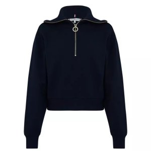 타미힐피거 집업 스웻셔츠 RELAXED COSY half ZIP SWEATSHIRT 544510 SMU NAVY