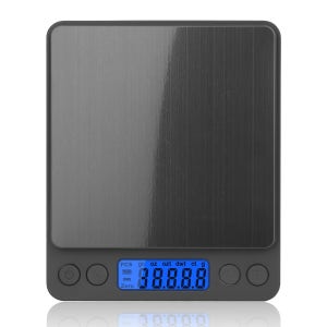 ANJIEYU 0.1g 식품 주방 저울 1개, 그릇 포함, 디지털 그램 및 온스 체중 감량, 다이어트, 베이킹, 요리 및 식사 준비용, 6.6lb/3kg, 스테인리스 스틸,