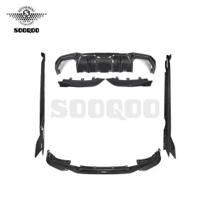SOOQOO 수쿠 BMW G22 G23 4시리즈 쿠페 컨버터블 M440i 드라이 카본 에어로 킷 SQ