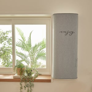 베베데코 린넨룩 창문형 에어컨커버 엔조이 2colors 파세코형/삼성형