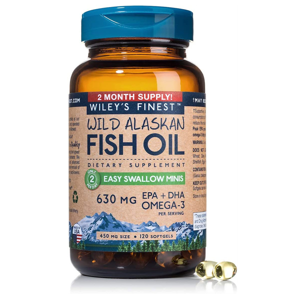 Wiley’s Finest 윌리시 파이니스트 와일드 <b>알래스칸 오메가3</b> 630mg 120정  1개