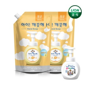 아이깨끗해 핸드워시 순 1.8L리필x2개 + 250ml 공용기x1개 TV상품