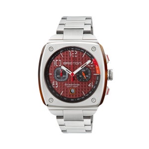 브리스톤 스트림라이너 어반 크로노 실버 다크 레드 24142ST8SB