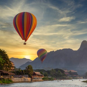 [하나투어] [느림의 미학 라오스] 비엔티안 방비엥 5일 N번째 여행 열기구투어