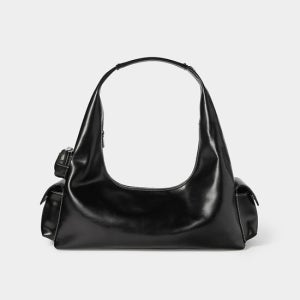 코이무이 [4차 리오더] Pocket Hobo Bag Medium (Black)