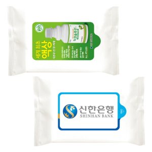 [물티슈] 20매 판촉 제작 선물 홍보 영업