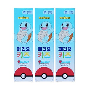 페리오 엘지 페리오키즈 치약 포켓몬 3단계 사과향 75g 3개 양치 어린이 피카츄 꼬부기