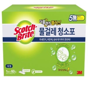 3M 더블액션 물걸레 청소포 대형 60매