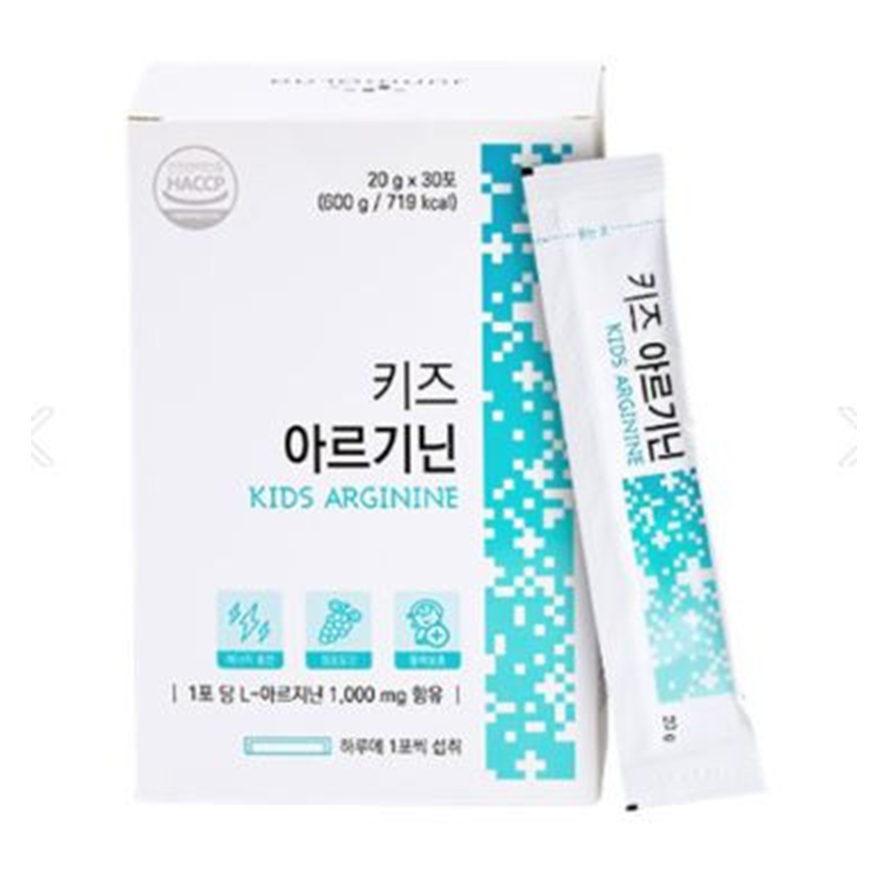 준바이오랩 키즈 <b>아르기닌</b> 젤리 어린이 <b>아르기닌</b> 1000mg 1개월 30포  600g  1개