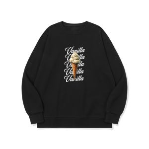 베러댄88 설마 너 민초파 아니지 그래픽 로고 맨투맨 | 블랙 btm29s1-btm29