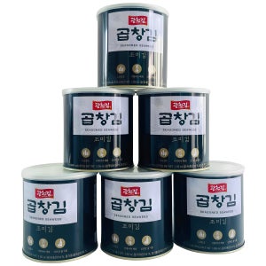 광천김 곱창캔김 30g x 6개  바삭한 밥반찬용 조미김
