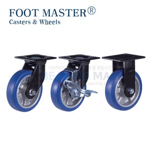 [로그인시 특가확인] 지덕산업 캐스타 풋마스터 PM-200-HUD-WEU 중하중 캐스타