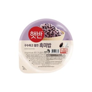 CJ 햇반 흑미밥 210gx36개
