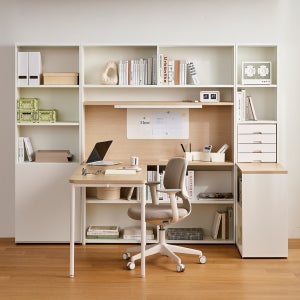 한샘 티오 멀티 단독책상 세트 5단 159cm  컬러 택1